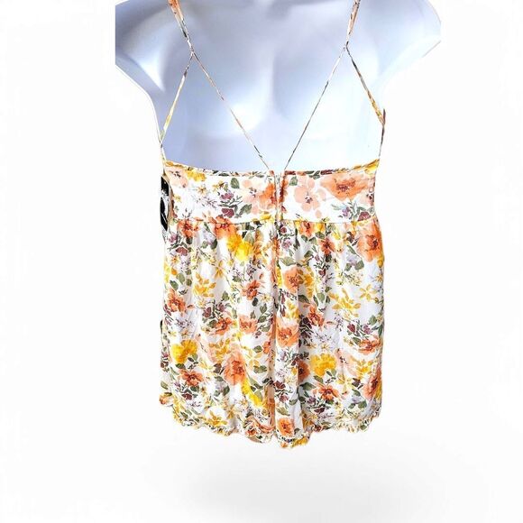 Trixxi New Juniors Floral Print Sleeveless Asymmetrical Hem Mini Dress Size XL - Picture 10 of 16